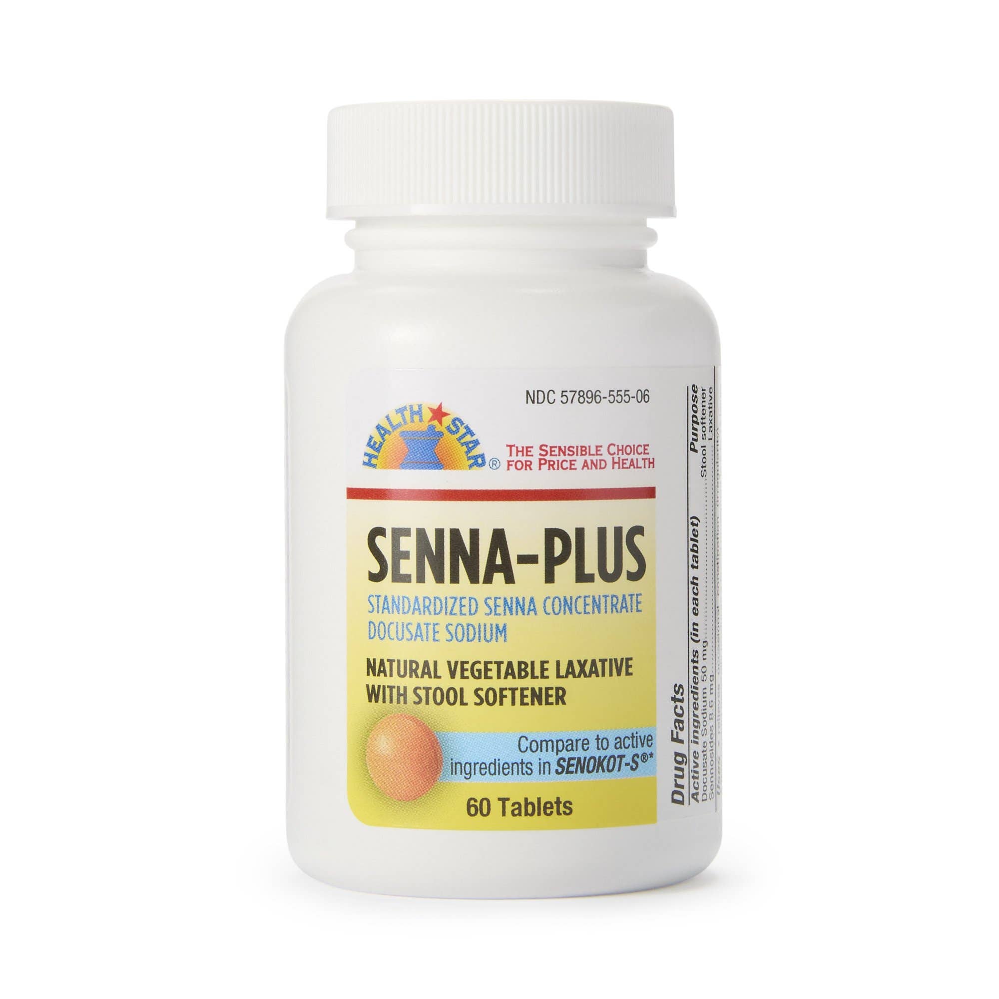 Health*StarDocusateSodium/SennosidesStoolSoftener