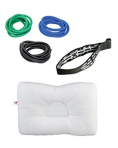 CervicalKit(ModerateStretch)–Green/Blue/BlackExerciseTubes+DoorAnchor+SupportPillow