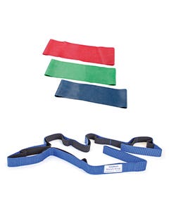 Foot/AnkleKit–Red/Green/Blue10”Loops+StretchStrap