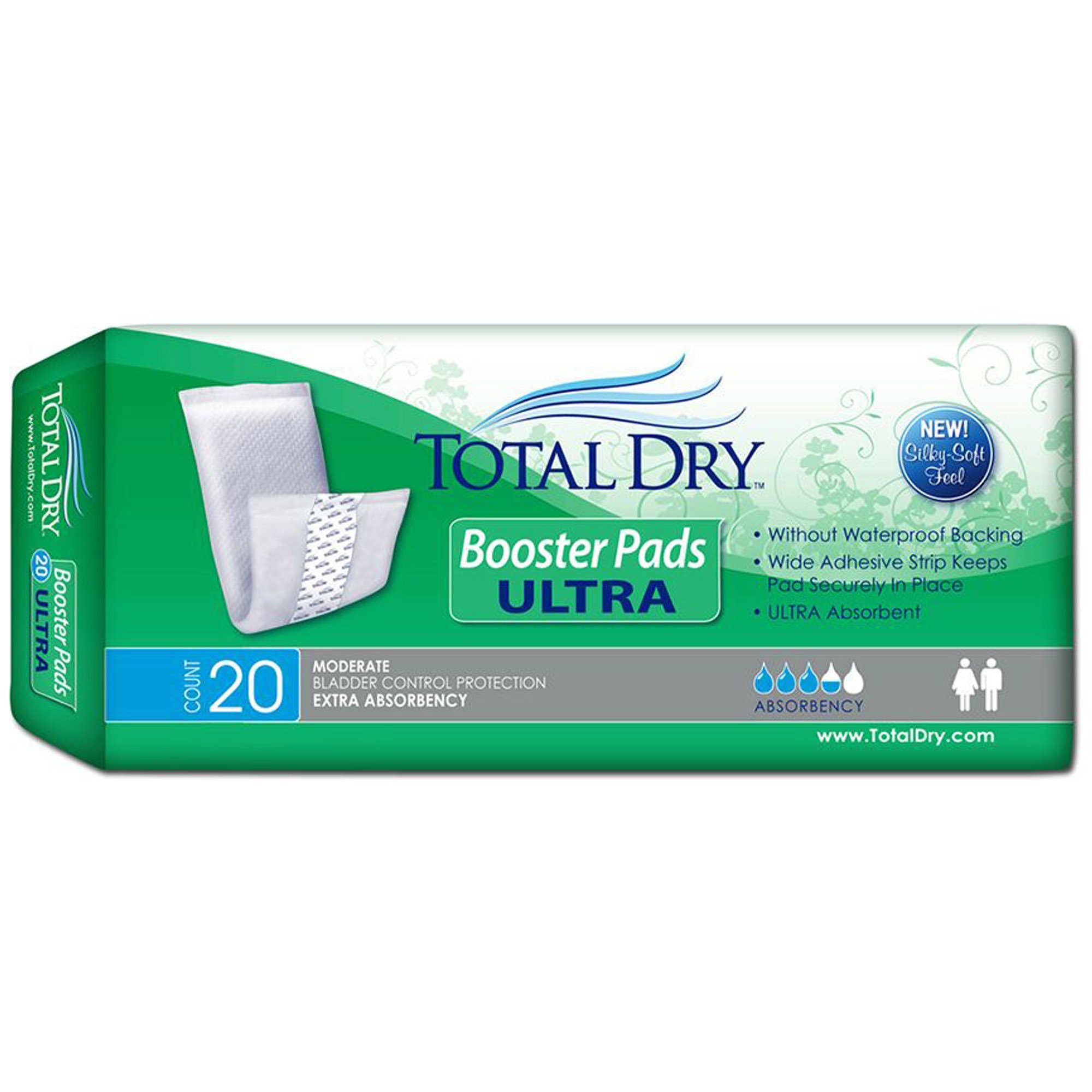 BoosterPadTotalDryUltra13InchLengthHeavyAbsorbencySecureLocCoreOneSizeFitsMost