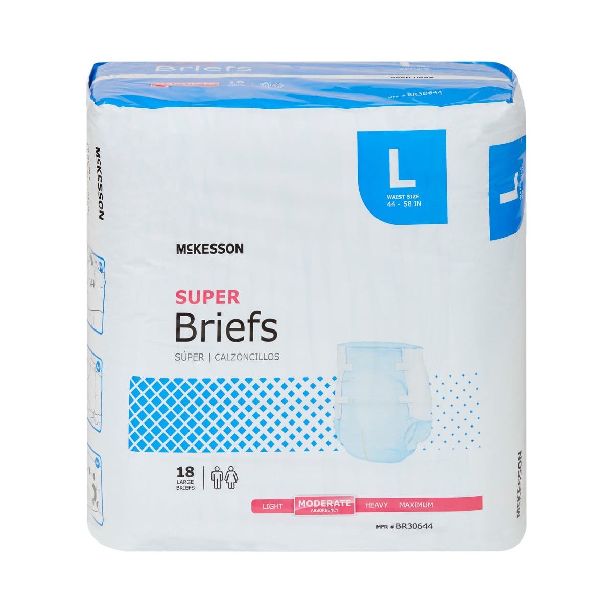 McKessonSuperModerateAbsorbencyIncontinenceBrief