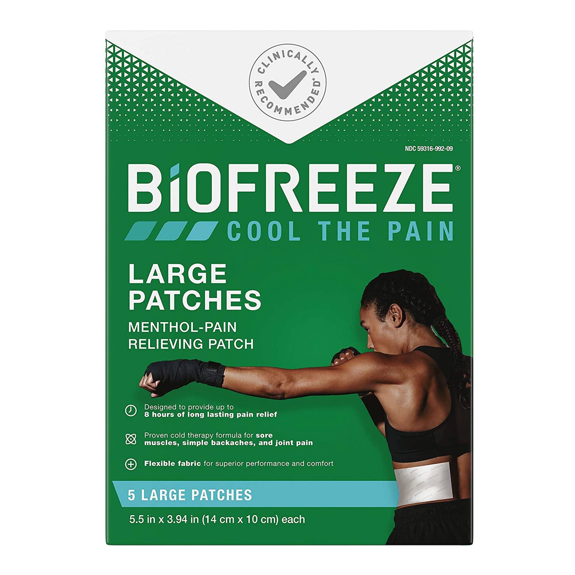 TopicalPainReliefBiofreeze5%StrengthMentholPatch5perBox