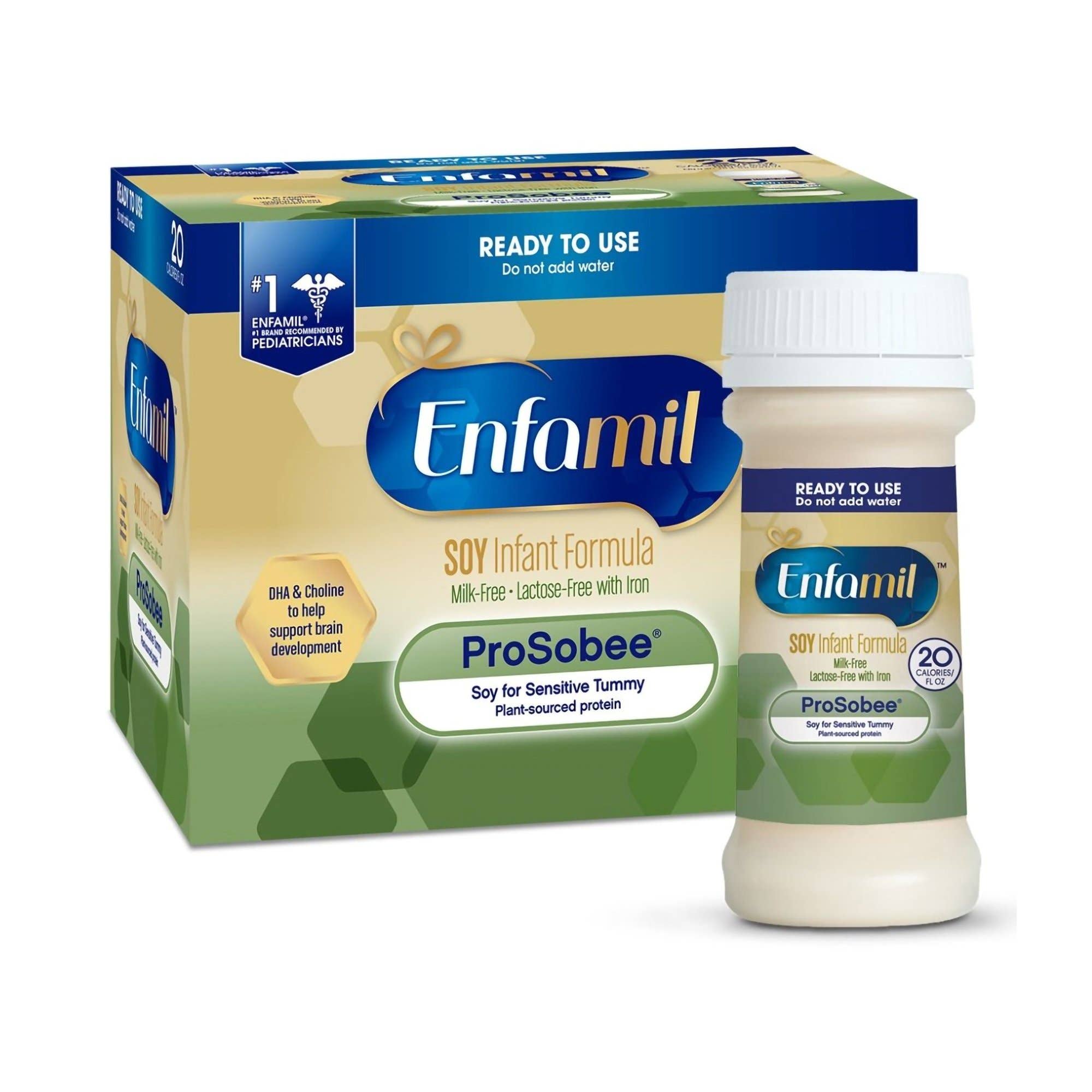 EnfamilProSobeeInfantFormula,2oz.ReadytoUseNursetteBottle