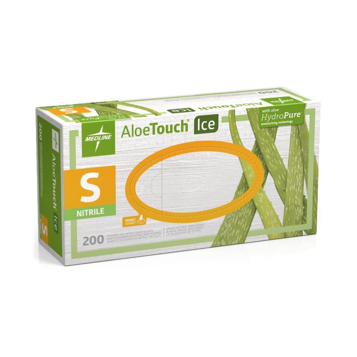 Aloetouch®Ice™NitrileStandardCuffLengthExamGlove,Green