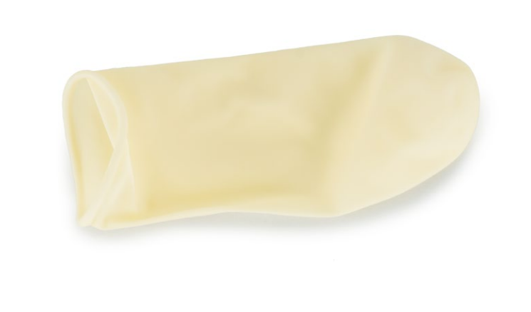 FingerCotsNONMEDICALUSE-White-PowderedLatex