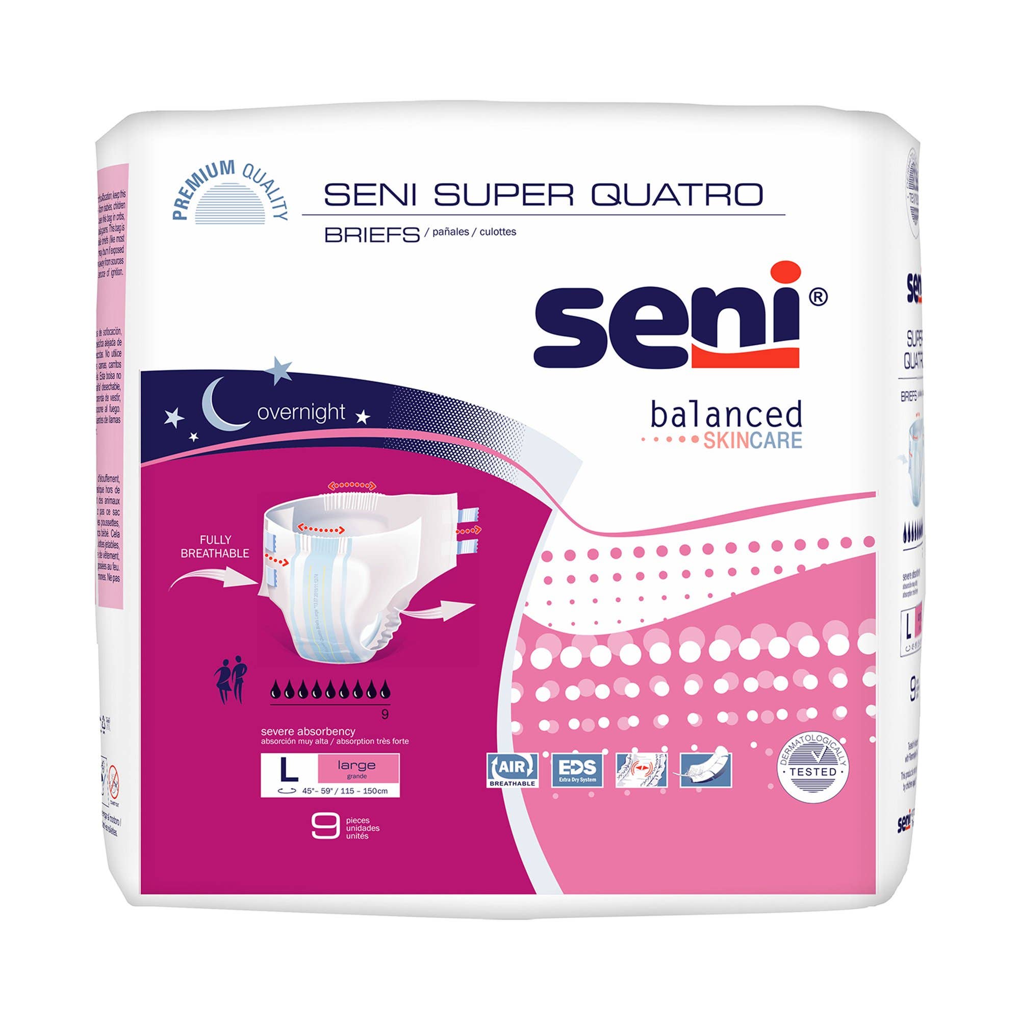 SeniSuperQuatroSevereAbsorbencyIncontinenceBrief