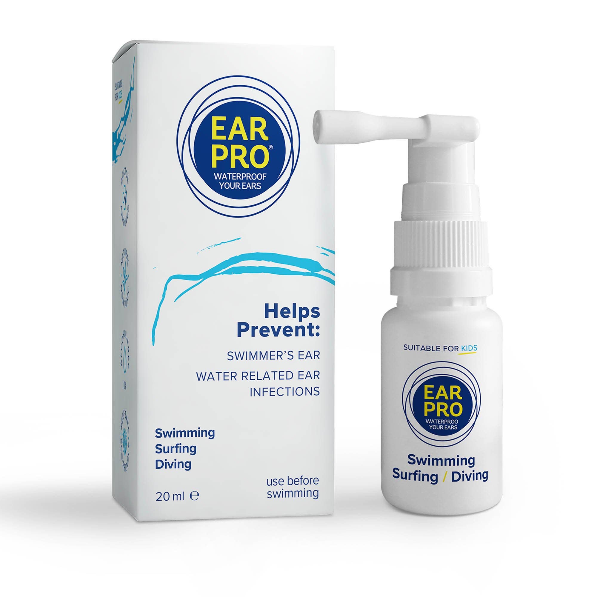 EarProWater-RepellantEarSpray-forSwimming,Diving,Surfing