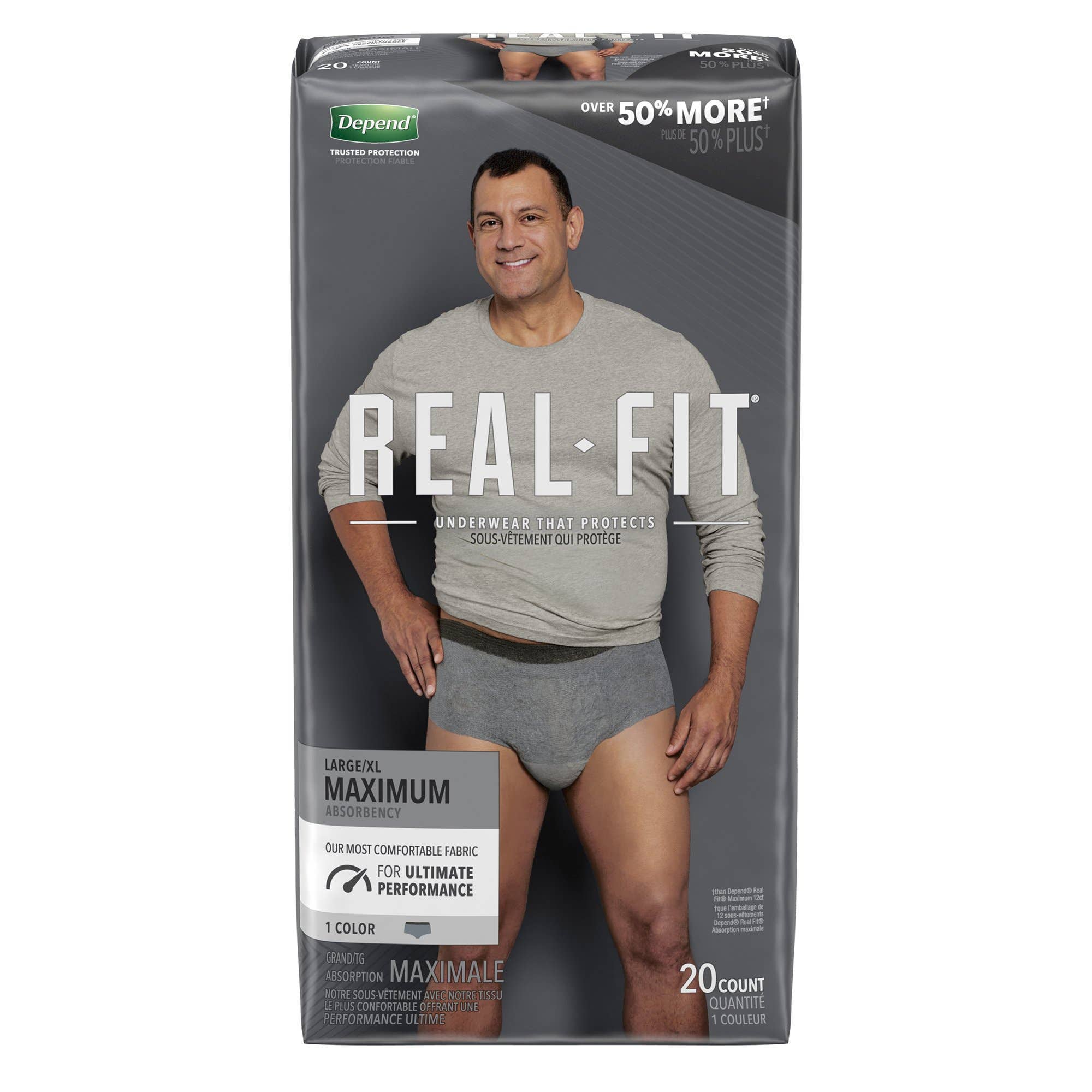 DependRealFitMaximumAbsorbentUnderwear