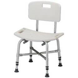Heavy Duty Bath Bench with Back, 500 lb Capacity - Each