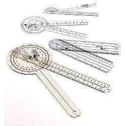 Transparent Plastic 8" Goniometers - Each