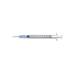 1 mL Tuberculin Syringe with 27 gauge x 1/2" PrecisionGlide Detachable Needle - Slip Tip - Box of 100