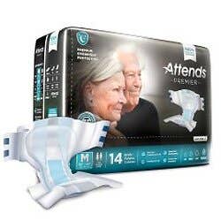 Attends® Premier Incontinence Briefs - Premium Overnight Protection