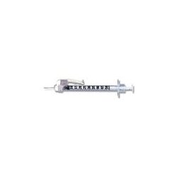 Insulin Syringe with Needle SafetyGlide 0.3 mL 29 Gauge 1/2 Inch Attached Needle Safety Needle