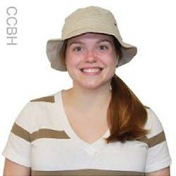 Cooling Bucket Hat with Cool Comfort Insert - Khaki + Extra Set of Cooling Inserts - 1 pair