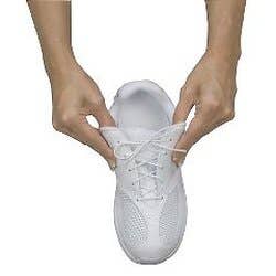 Stretchable Shoelaces - 37 inches, white - 2 pairs