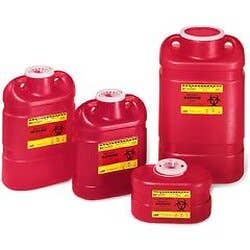 Red Sharps Disposal Container - 6.9 qt. - Each