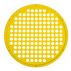 CanDo extension/flexion web, yellow, latex-free, 14"