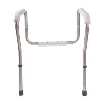 HealthSmart Adjustable Germ-Free Toilet Rails Safety Arms - Each