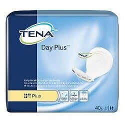 TENA Day Plus Incontinence Pads - Moderate to Heavy Absorbency, Non-Adhesive