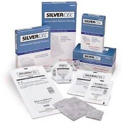 SILVERCEL Antimicrobial Alginate Dressing - 4 1/4" x 4 1/4" Square Pad