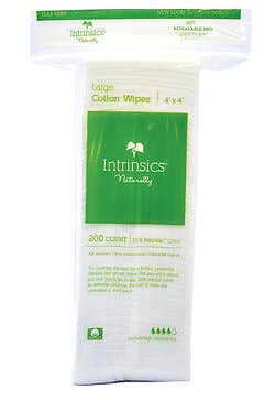 Intrinsics® Cotton Wipes - 4"x4", 200 ct.