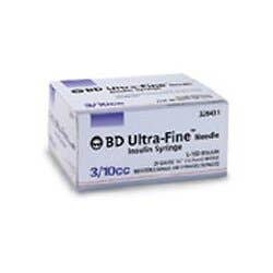 0.3 mL Insulin Syringe 30g x 1/2" Ultra-Fine Needle