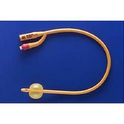 Gold Silicone-Coated Foley Catheter - 5cc, 2-Way