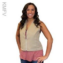 Kool Max Cooling Fashion Vest with Five 4.5" x 6" Cooling Packs