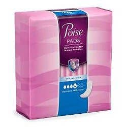 Poise Pads with ContourFit - Moderate Absorbency Long Length 12.20" - Pack of 60
