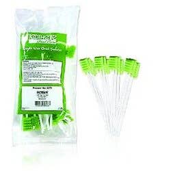 Toothette Plus Oral Swabs - Soft Foam Head with Ridges