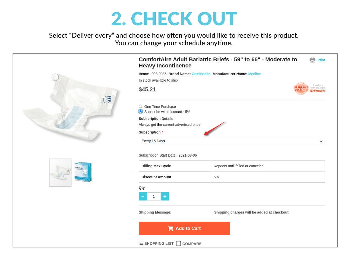 Autoship Step 2