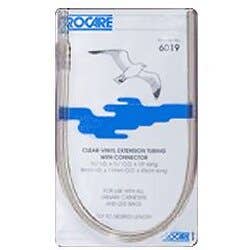 Clear-Vinyl Extension Tubing - 18" - Tubing W/Cnctr 18in Clear Viny