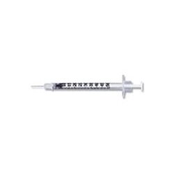 1/2 mL Lo-Dose Insulin Syringe 28g x 1/2" Micro-Fine IV Needle - Box of 100