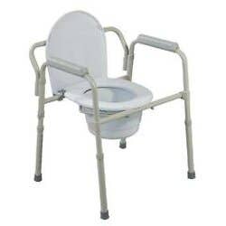 Commode Folding Steel Non-Retail Carton - Each