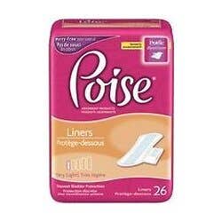 Poise Liners - Very Light Absorbency - 7.5" Regular Length