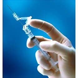 3mL BD SafetyGlide Syringe w/ Shielding Subcutaneous Injection Needle 25g x 5/8"  - Syringe 3ml W/Subq Needle 25g x 5/8 " - Box of 50