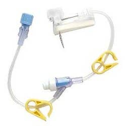 Gripper Plus huber needle without y-site - Gauge 22 Needle Length 3/4" With Y-Site - Box of 12