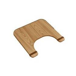 Economy wheelchair tray, 24" x 20", wood finish