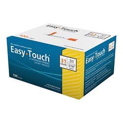 Standard Insulin Syringe with Needle EasyTouch 0.3 mL 5/16 Inch 31 Gauge NonSafety Thin Wall