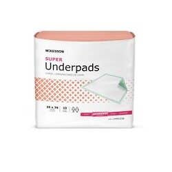McKesson Super (Formerly StayDry Regular ) Disposable Underpads - Moderate Absorbency