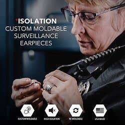 Decibullz Surveillance Earpieces + Isolation Black