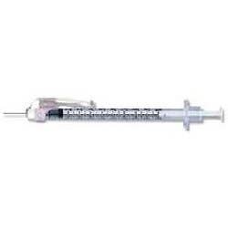 1mL SafetyGlide Tuberculin Syringe 27g x 1/2" Needle - Box of 100