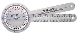Baseline Hi-Res Plastic 12" Goniometer 360 Degree