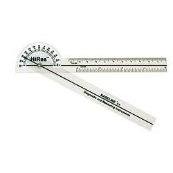 Baseline Hi-Res Plastic 6" Goniometer 180 Degree