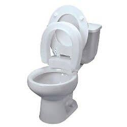 Hinged Elevated Toilet Seat - 3" Toilet Seat Riser