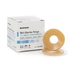 McKesson Skin Barrier Rings, Hydrocolloid, 2" Diameter