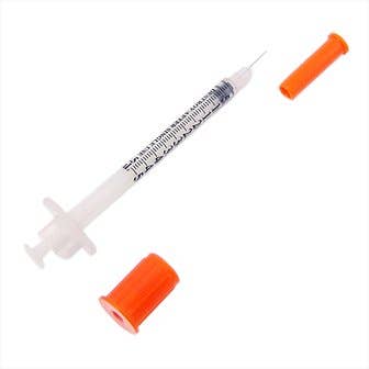 Standard Insulin Syringe with Needle Comfort Point 5/16 Inch 30 Gauge NonSafety Regular Wall
