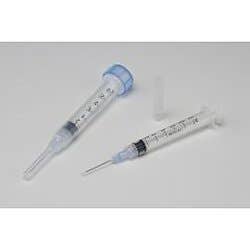 Monoject 3mL Syringe  w/ Standard Hypodermic Needle, 25g 5/8" - Box of 100