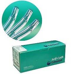 Self-Cath Plus Tapered Tip Coude Intermittent Catheter with Guide Stripe