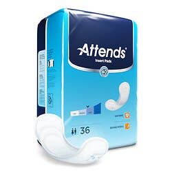 Attends Insert Pads 16-1/2 Inch Length Moderate Absorbency Polymer Core One Size Fits Most